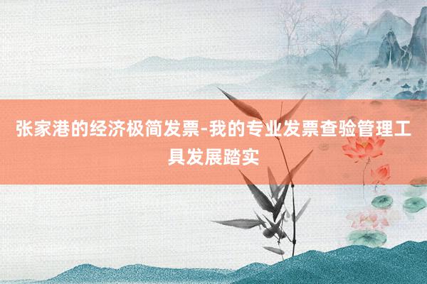 张家港的经济极简发票-我的专业发票查验管理工具发展踏实